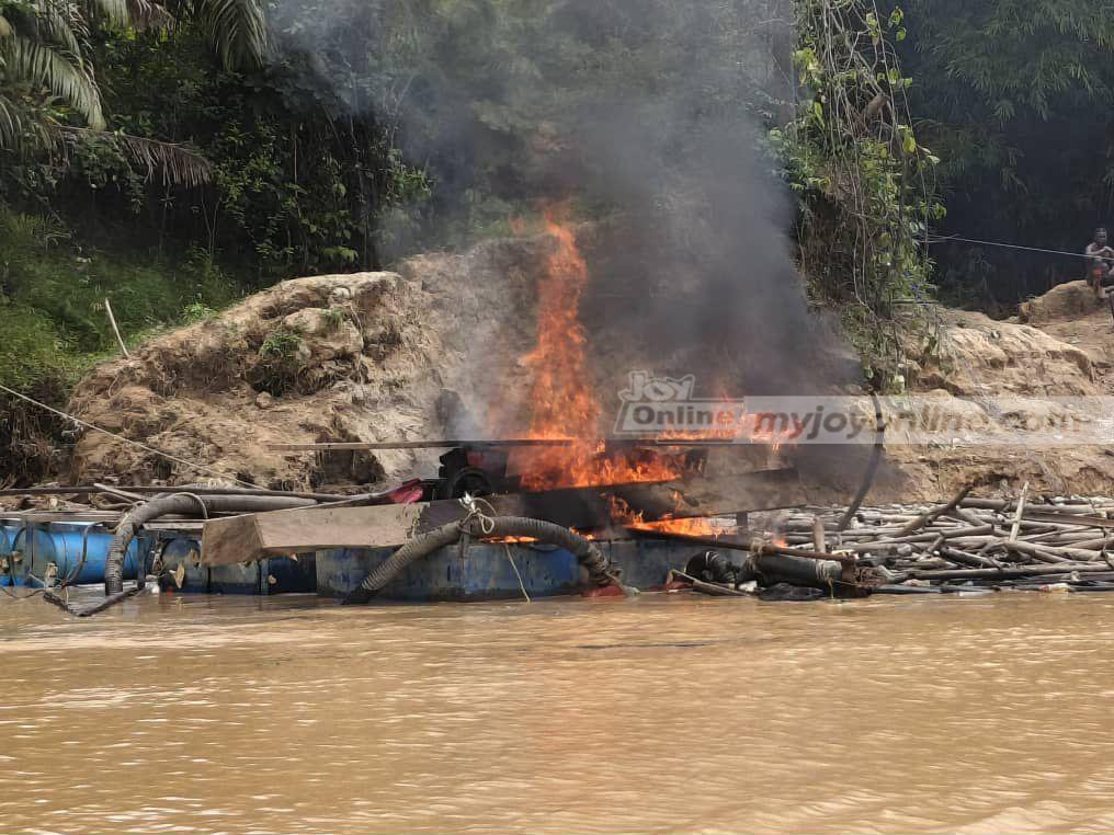NAIMOS Cracks Down on Illegal Mining at Gwira Banso-Eshiem in Western Region