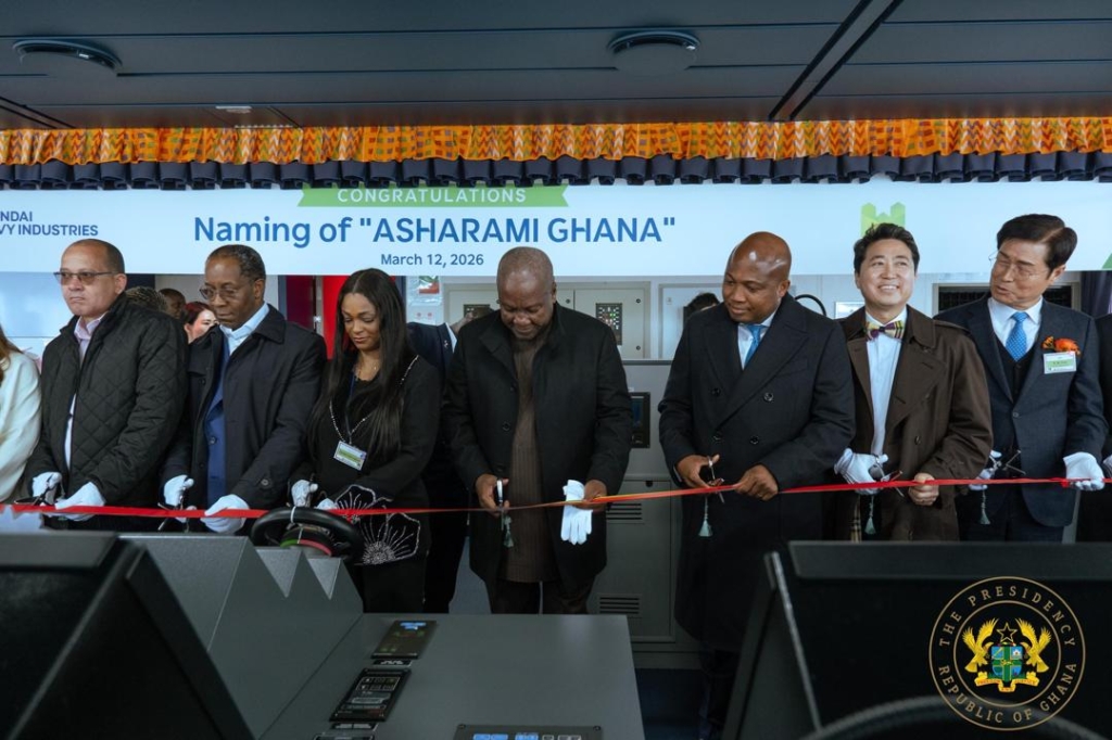 President Mahama Unveils Groundbreaking Sahara LPG Vessel in South Korea to Boost Ghana's Energy Sector