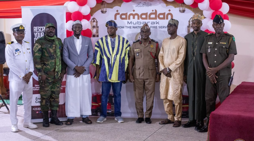Ghana National Fire Service Joins Fight Against Drug Abuse Among Youth at 2026 Iftar