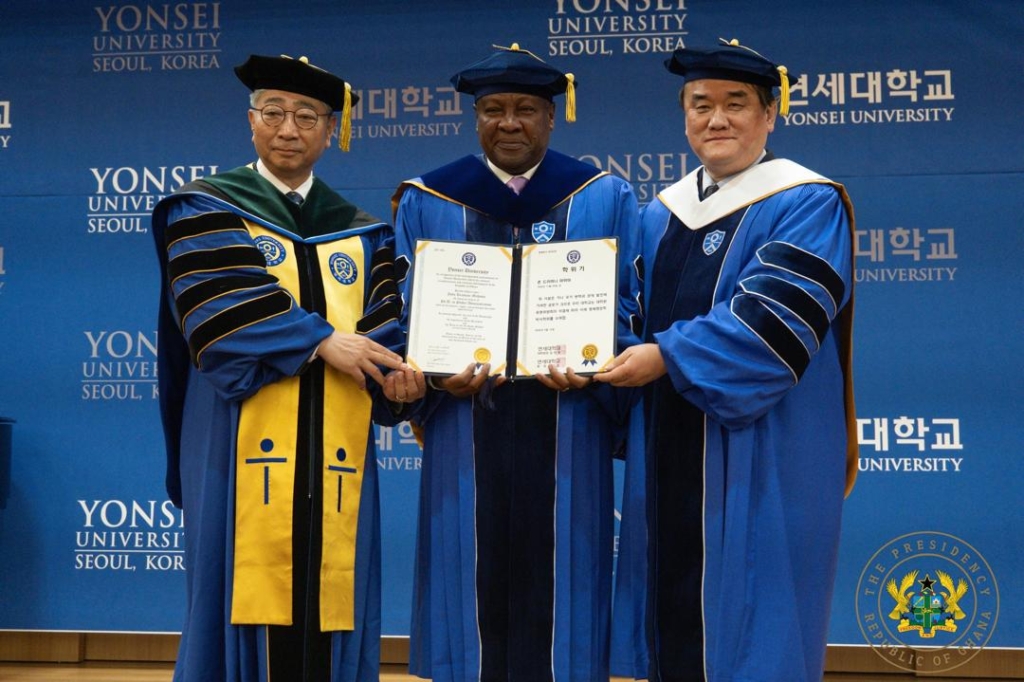 Mahama Urges Global Community to Embrace Peace, Collaboration, and Hope in South Korea