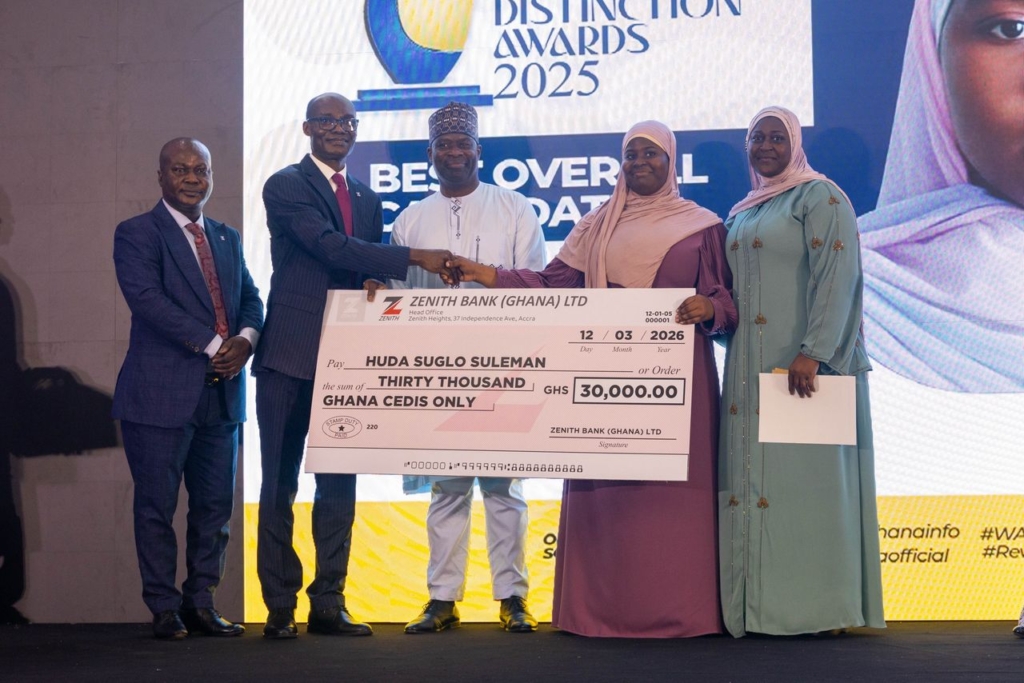 Empowering Excellence: Zenith Bank Rewards Top WASSCE Performer with Laptop and Cash Prize